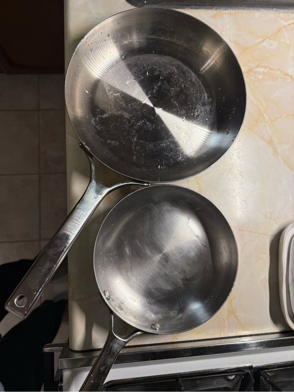 Stainless Steel Fry Pan Set - Silver